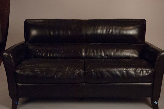 Black Leather Sofa By Calia Italia Jun 25 2013 Quinn S