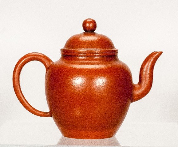 Asian Teapot: Asian Teapot Marked to bottom. 5"" H x 6"" D