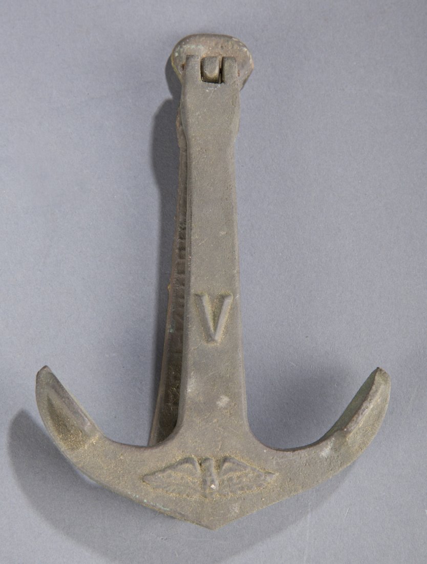 Anchor Doorknocker: Anchor Doorknocker Metal Doorknocker From The ""Victory Ship"". 6 1/2"" H x 5"" W x 1"" D