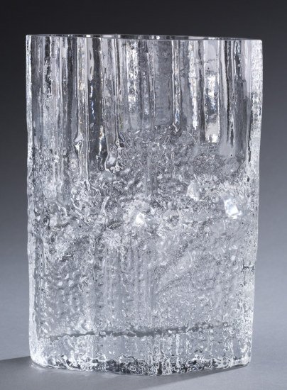 Tapio Wirkkala, Iittala Company Pinus Art Glass: Tapio Wirkkala, Iittala Company Pinus Art Glass Signed TW 9 x 6 1/2 x 4