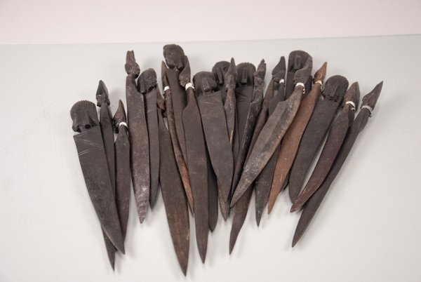 23 Hand Carved Ebony Letter Openers: 23 Hand Carved Ebony Letter Openers