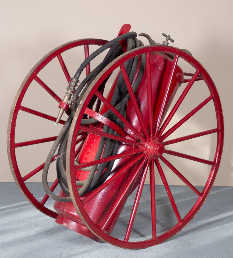 Vintage Wheeled Chemical Fire Extinguisher