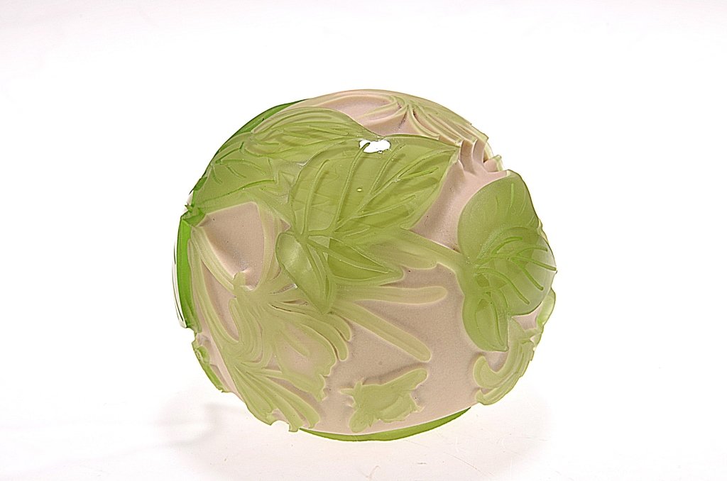 Pilgrim Cameo Glass Paperweight, "Suckle": Pilgrim Cameo Glass Paperweight, "Suckle" Titled, Signed and Numbered, #JC10512 3" Diameter Retail: $430