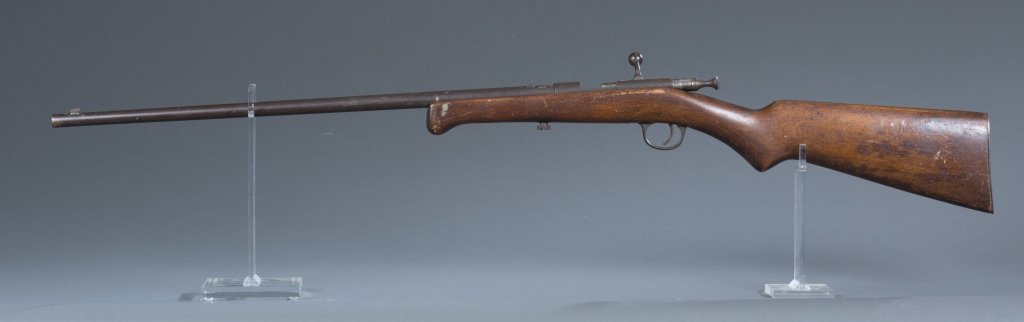 Iver Johnson Arms 22 S/L Bolt Action Single Shot.: Iver Johnson Arms 22 S/L Bolt Action Single Shot. 39 1/2\" overall length, good condition. * Purchaser requires a background check.