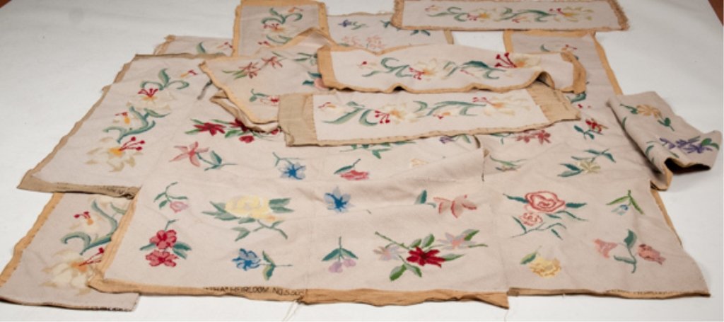 Tote of Needlepoint Panels: Tote of Needlepoint Panels