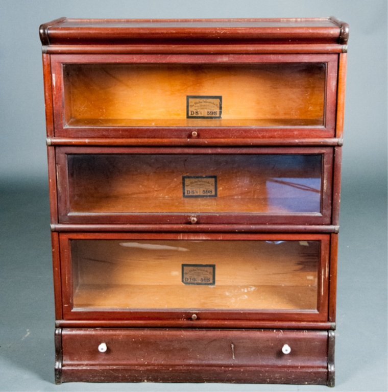 GlobeWernicke Co. Three Tier Barrister Bookcase