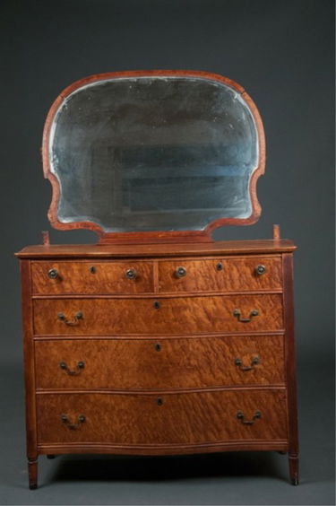 Birdseye Maple Bowfront Dresser W Mirror May 19 2014 Quinn S