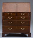 Ca. 1780 Chippendale Walnut Slant Front Desk