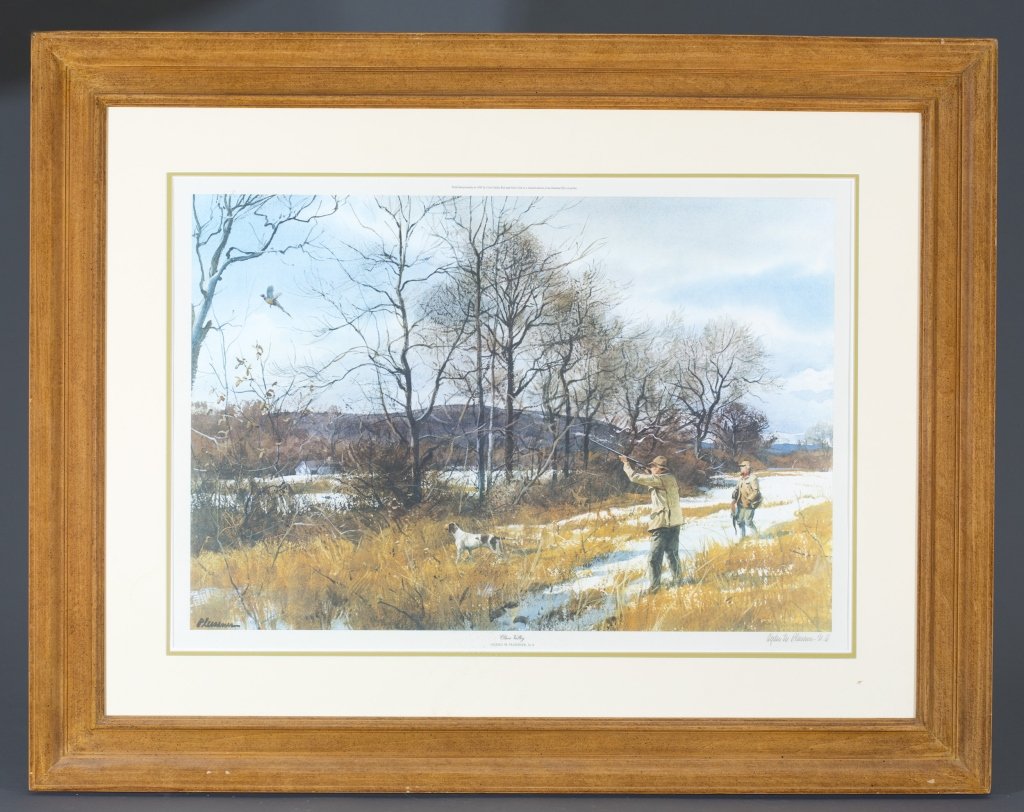 Ogen M. Pleissner Signed Lithograph: "Clove Valley" Signed in pencil by the artist. Matted and framed under glass. 20 1/2" x 29", frame: 33" x 41 1/2" Provenance: Estate of Robert V. Hatcher, Jr.