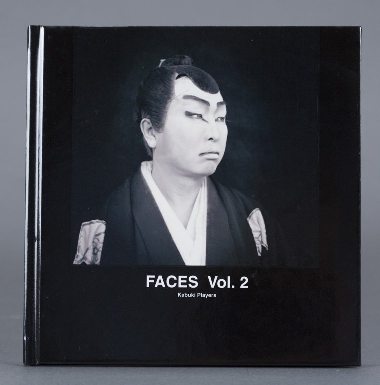 Hiroshi Watanabe, Autographed Faces Vol. 2: Kabuki Players Photographs by Hiroshi Watanabe Autographed by artist Watanabe, Hollywood, 2004. 20 pp., numerous illustrations, 7x7".