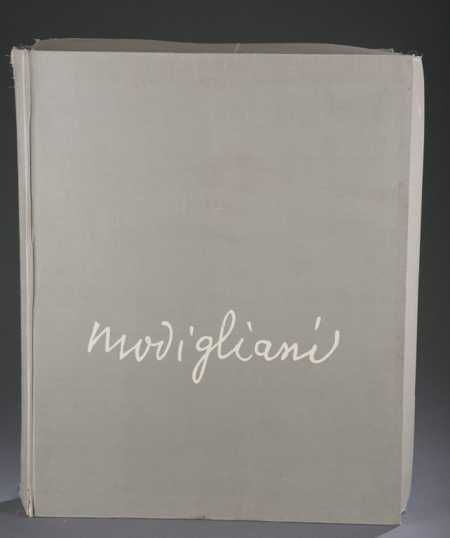 Amedeo Modigliani (Italian, 1884-1920): Forty-five drawings by Modigliani, New York, 1959, published by Grove Press, limited edition #167 of 250 copies, in original cloth case. 23 1/4" x 17 1/2" to 30" x 24 1/2" Condition: Corners of the ca