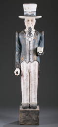 Ca. 1920 Uncle Sam Trade Store Statue
