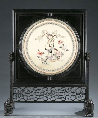 19th/20th c. Chinese Rosewood Table Screen. (1 of 7)