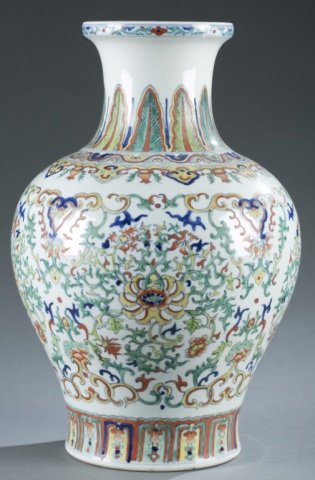 20th c. Chinese Doucai Vase. (1 of 7)