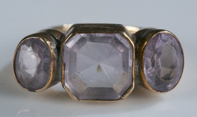 Antique Amethyst & 14K Gold Ring. (1 of 5)