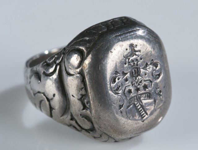 Men's Sterling Silver Signet Ring, 20th c. (1 of 1)