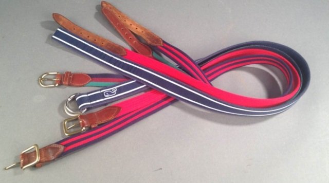 Four Men's Cloth Belts. (1 of 2)