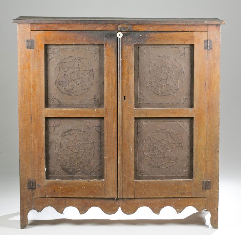 19th c. Southern Pine Pie Safe. (1 of 4)