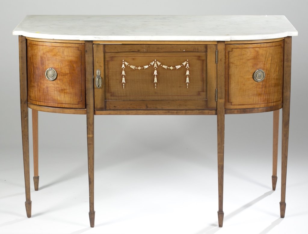 19th/20th c. Federal-Style Marble-Top Table. (1 of 5)