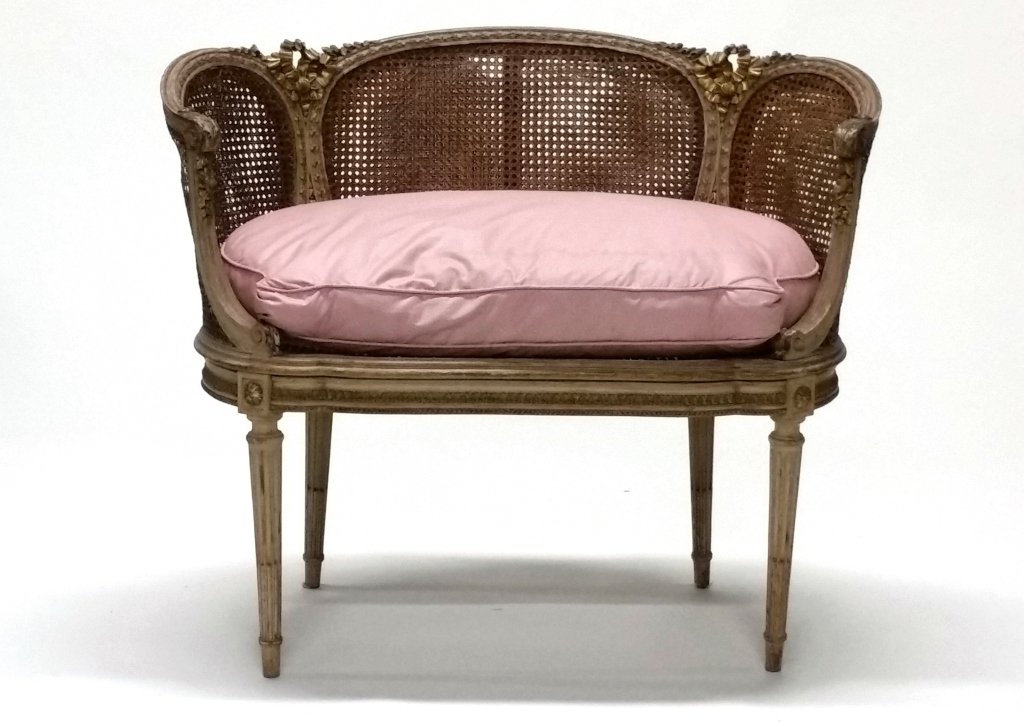 Early 19th c. French Caned Settee. (1 of 4)