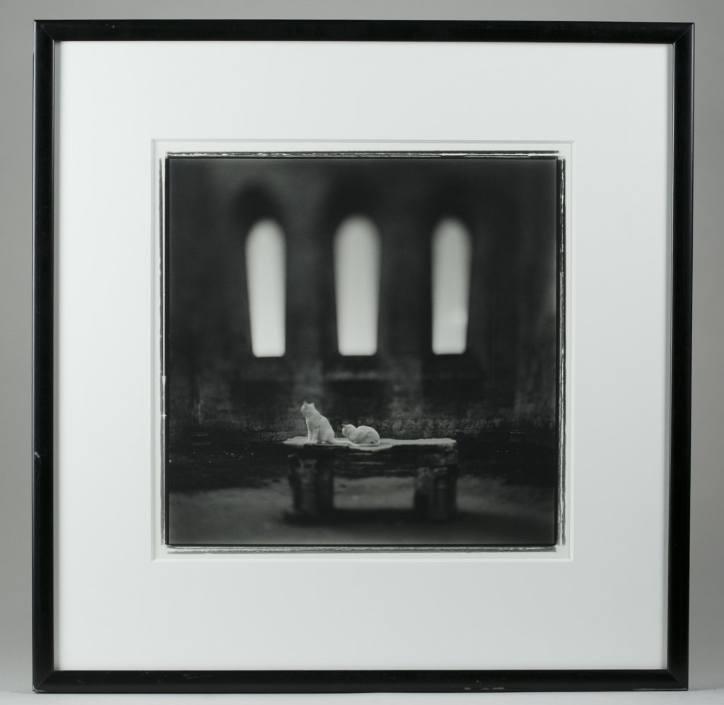 Keith Carter (US/Wisconsin, b. 1948).: "San Galgano" c. 1998 Gelatin silver print. Edition 2/50. Signed, dated, and numbered edition on reverse. 25 1/2" x 25." To include letter/poster from Keith Carter to Eddington discussing the photogra