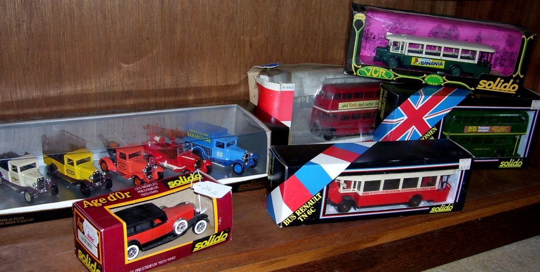 Selection of Solido Boxed Models,: Including 156 Duesenberg, TN6C Renault Bus, Londonien Double Decker, 4401 TN6C Renault Bus, AEC Double Decker & boxed selection of Citreon C4(6)