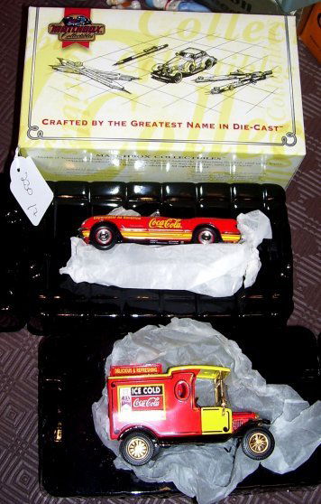 Selection of Matchbox Collectibles,: Die Cast Boxed Models , Including , '66 Florida Fairlane , '53 Coke Corvette, Coca-Cola 42 Ford Model T, 67 Pontiac Coke, 1953 Ford F-100, Yorkshire Steam Wagon & 1953 Ford F-100 Pickup (7)