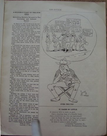 Gas Attack of the New York Division,: United States Army, 27th Division, Camp Wadsworth, South Carolina, March 2 1918, No. 15. Paperback. Book Condition: Good clean internals, cover soiled edges, spine torn but not adrift of staples. 30.5