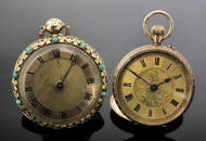 A 19th Century Swiss lady's open faced pocket watch, th