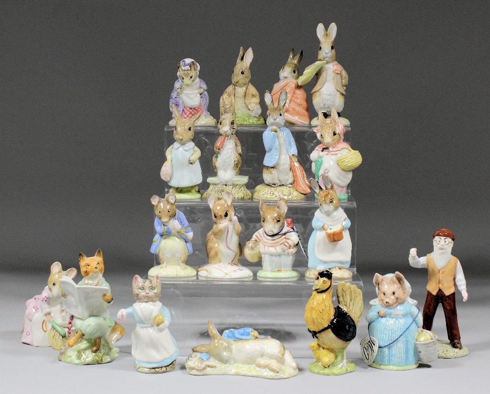 A Royal Albert pottery “Beatrix Potter” figure - “Mr Ma: A Royal Albert pottery “Beatrix Potter” figure - “Mr MacGregor”, 5ins high, and eighteen others, various