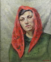 (ARR) Dod Proctor (1891-1972) - Oil painting - Shoulder