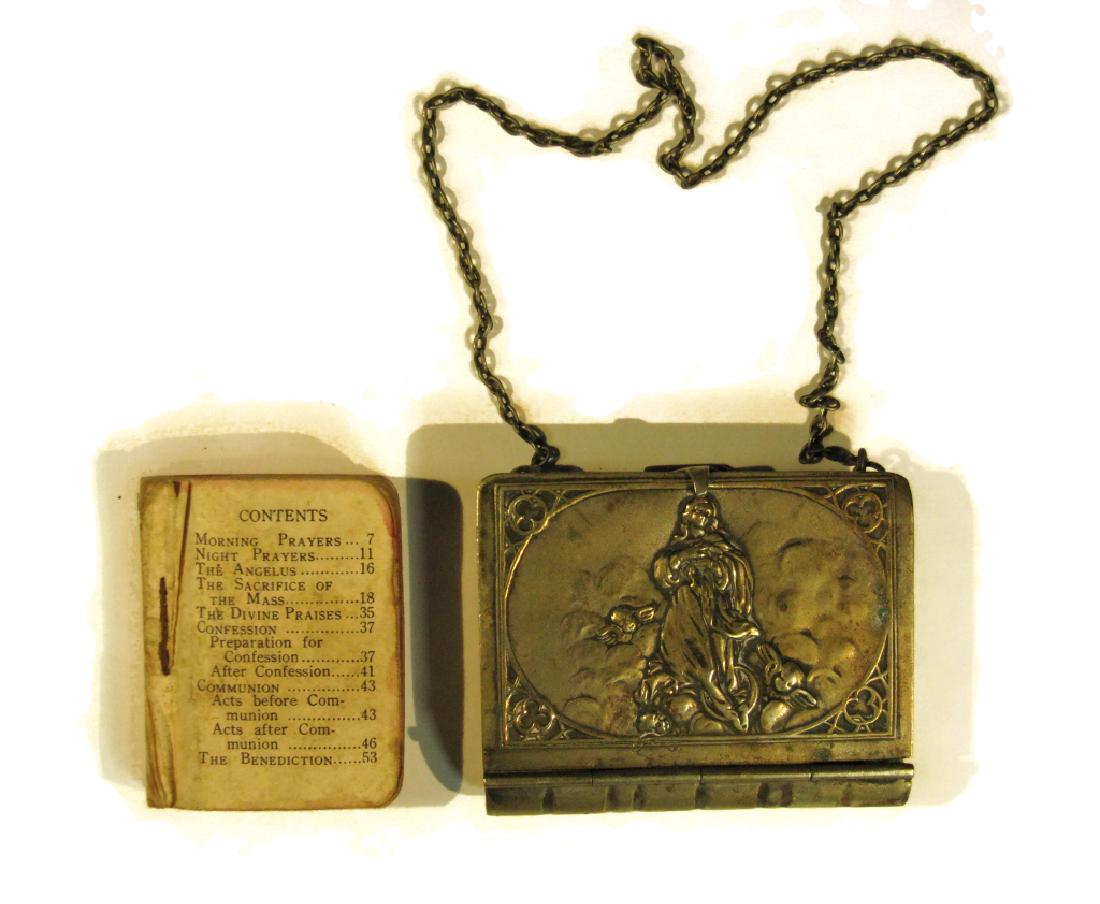 ANTIQUE MINIATURE BIBLE BOOK FORM PURSE (1 of 3)