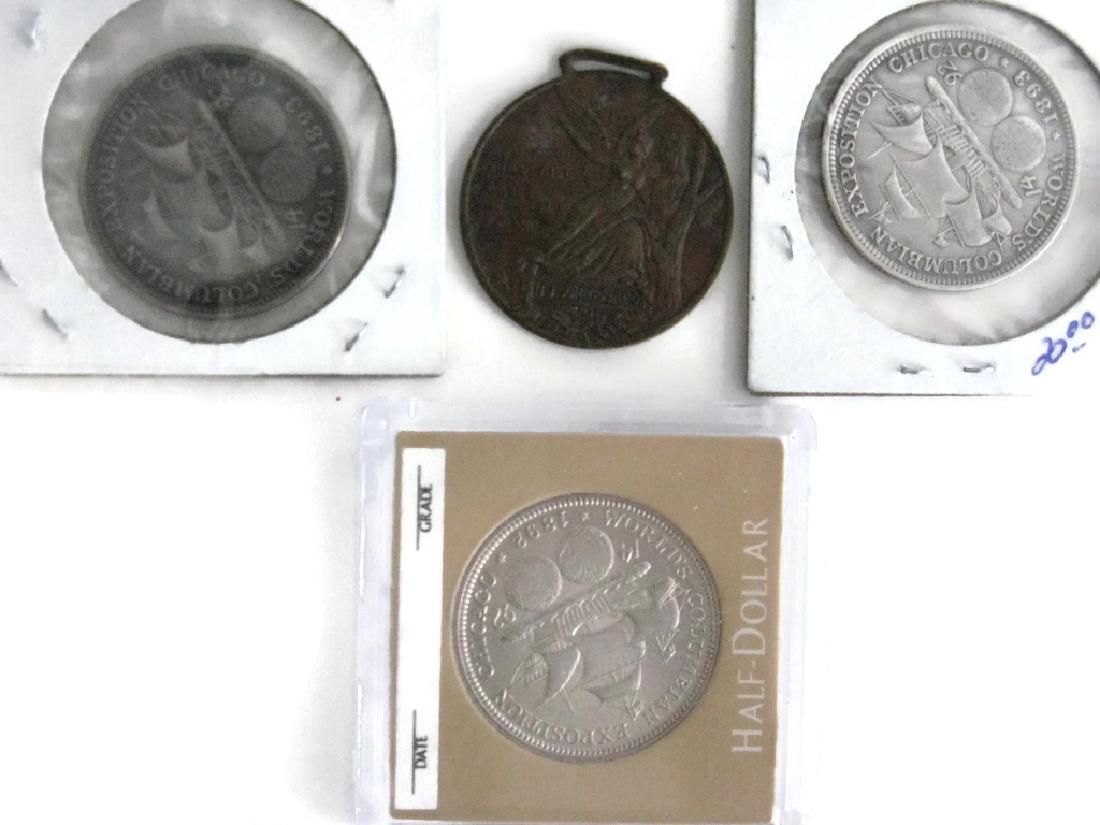 1889, 92, 93 COLUMBIAN EXPOSITION COINS & MEDALS (1 of 5)