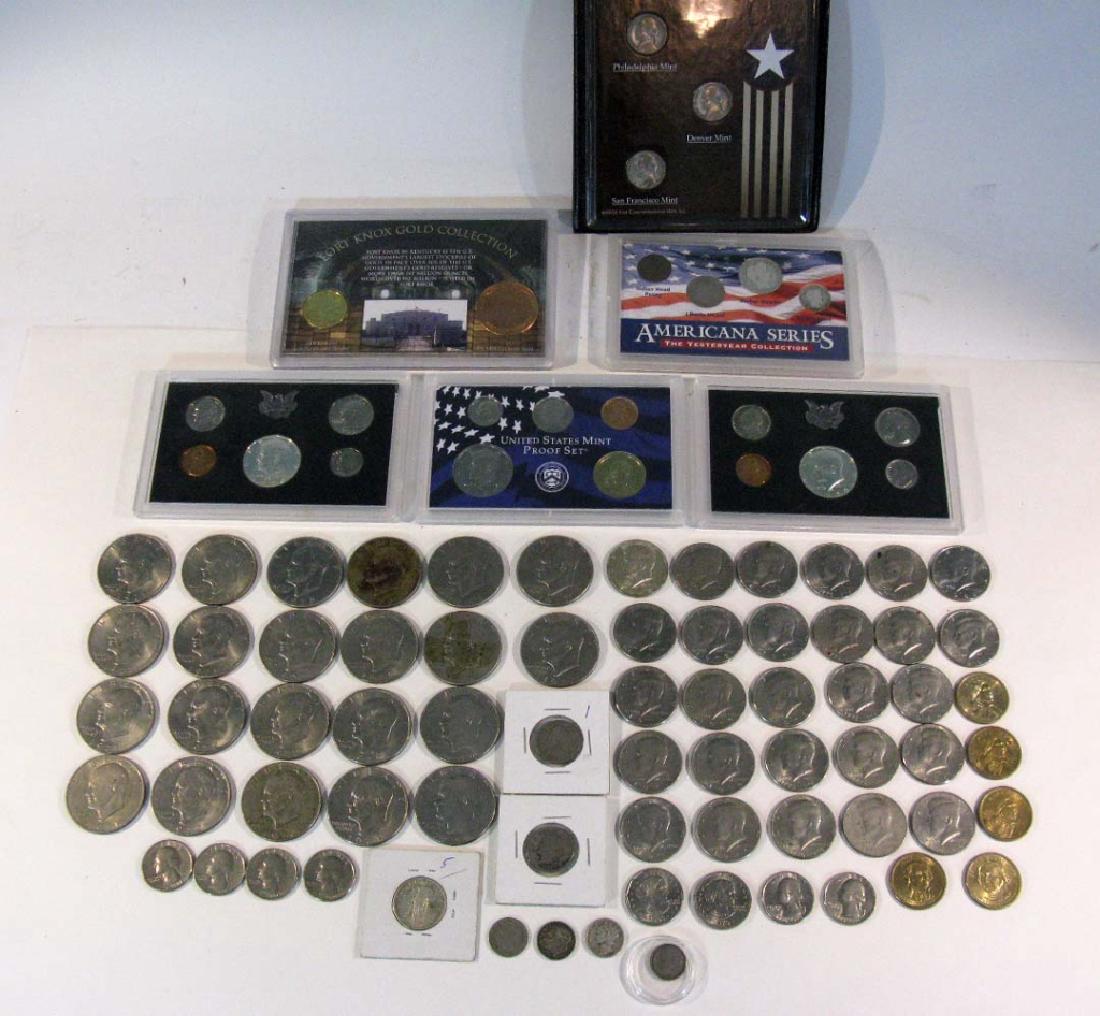 COINS- NICKELS DIMES QUARTERS HALF DOLLARS DOLLARS (1 of 10)