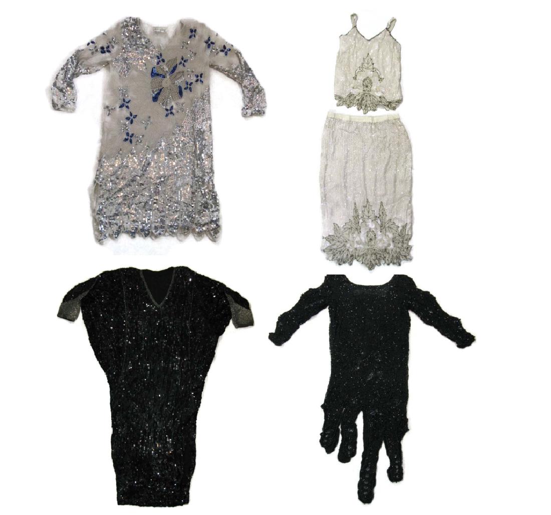 4 @ 1980s SILK DRESSES / SKIRT & SEQUINS & BEADS (1 of 19)