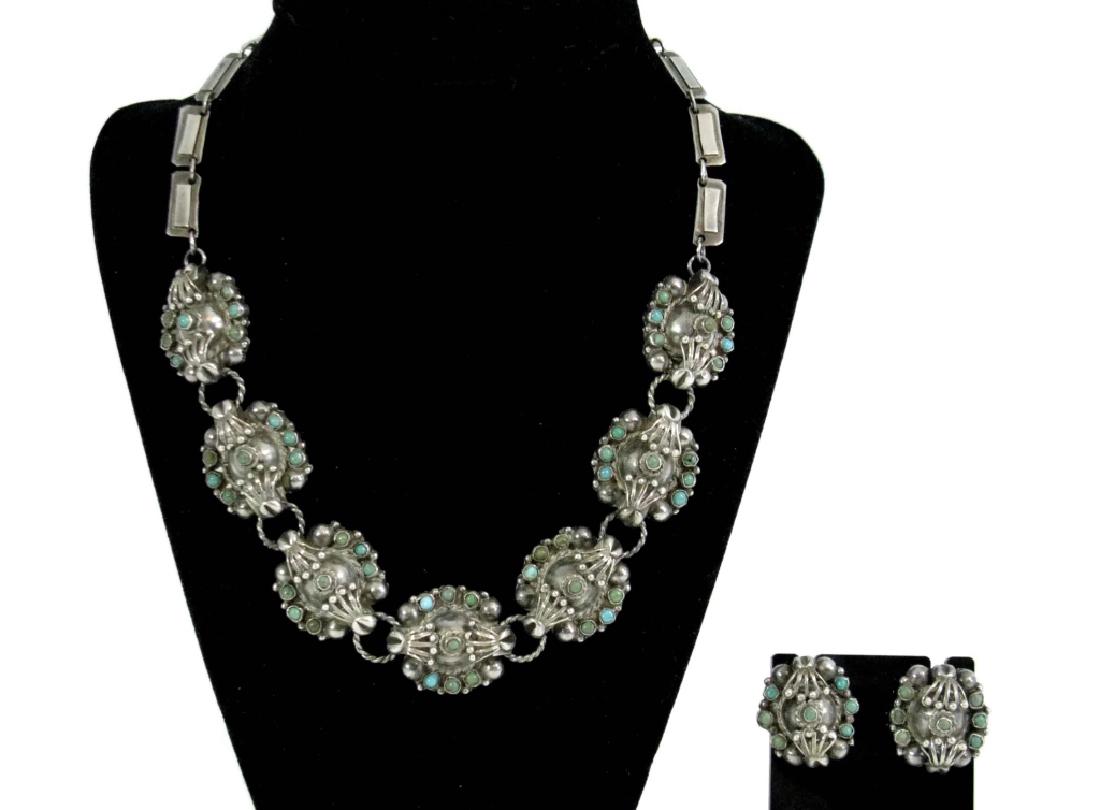 DAMASO GALLEGO NECKLACE & EARRINGS MUSEUM QUALITY (1 of 10)