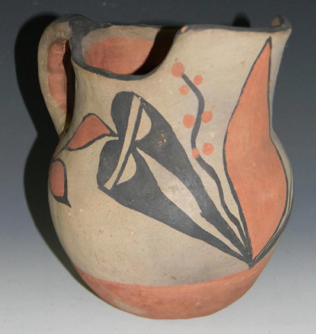 PUEBLO PEOPLES CERAMIC POLYCHROME PITCHER (1 of 6)