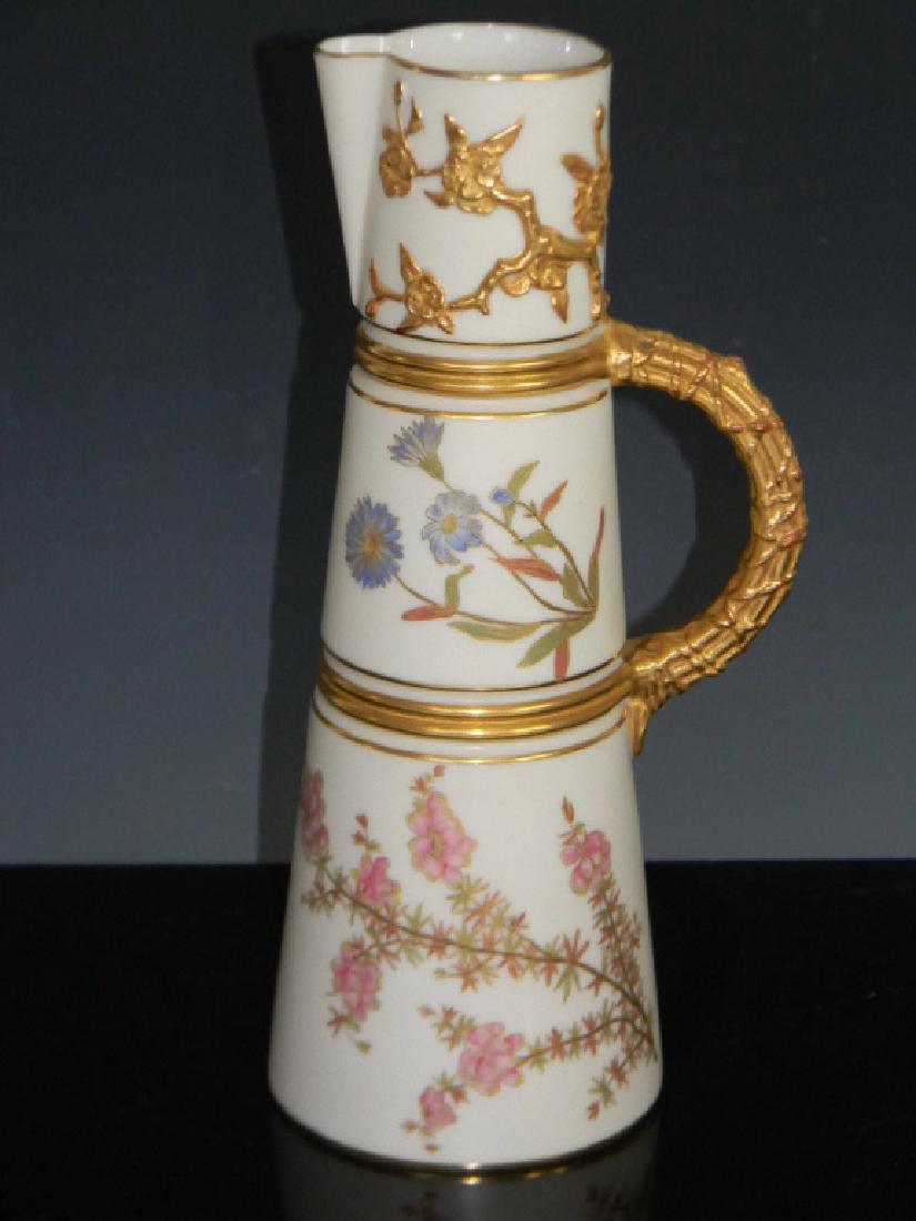 ROYAL WORCESTER 1047 GILDED PARIANWARE EWER / JUG (1 of 7)