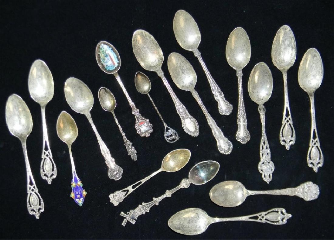 STERLING SILVER SOUVENIR & PATTERN SPOONS (1 of 13)