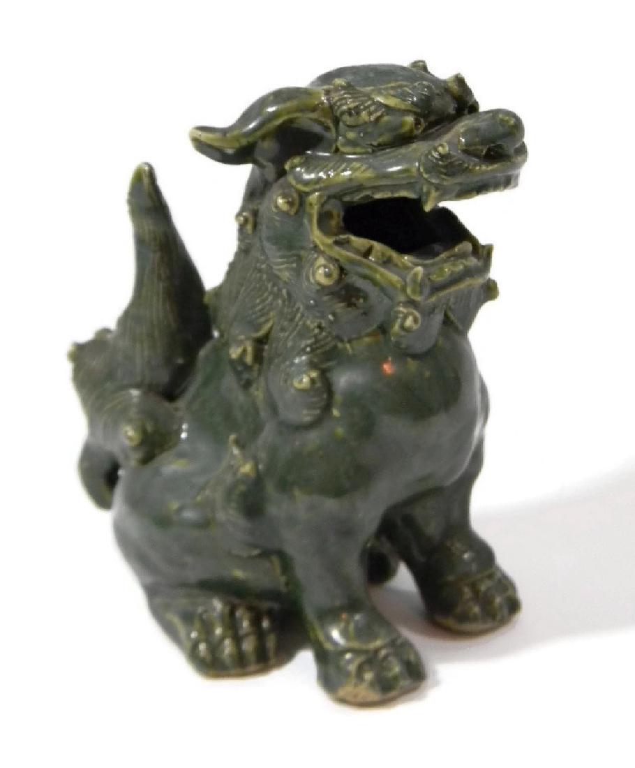 JAPANESE CERAMIC FOO DOG JOSS STICK HOLDER (1 of 7)