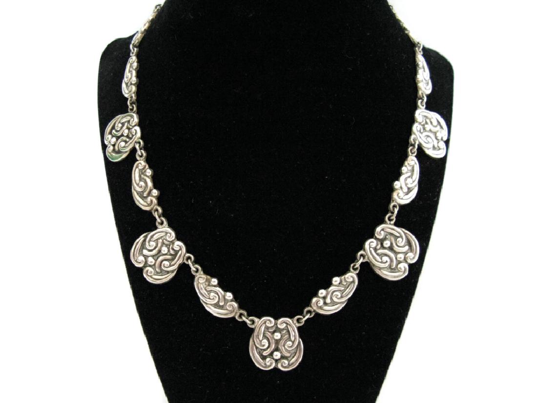 DAMASO GALLEGOS TAXCO SCROLLWORK 925 NECKLACE (1 of 5)