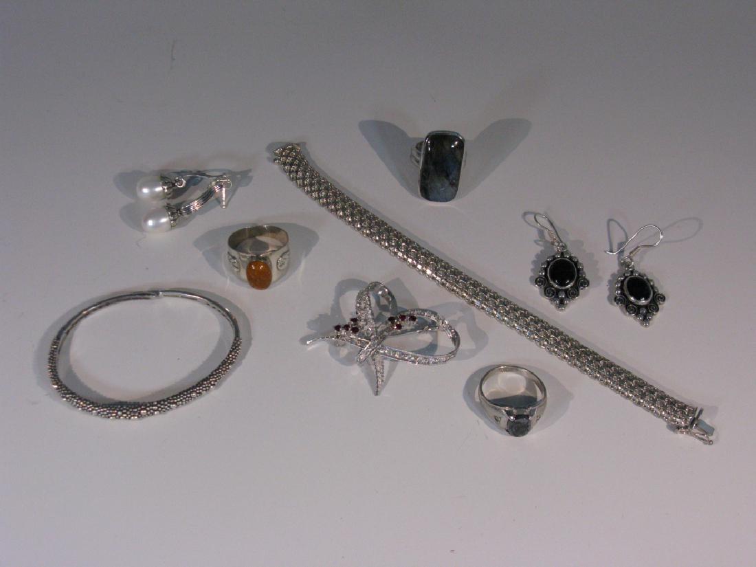 GROUP STERLING SILVER JEWELRY MICHAEL DAWKINS (1 of 4)