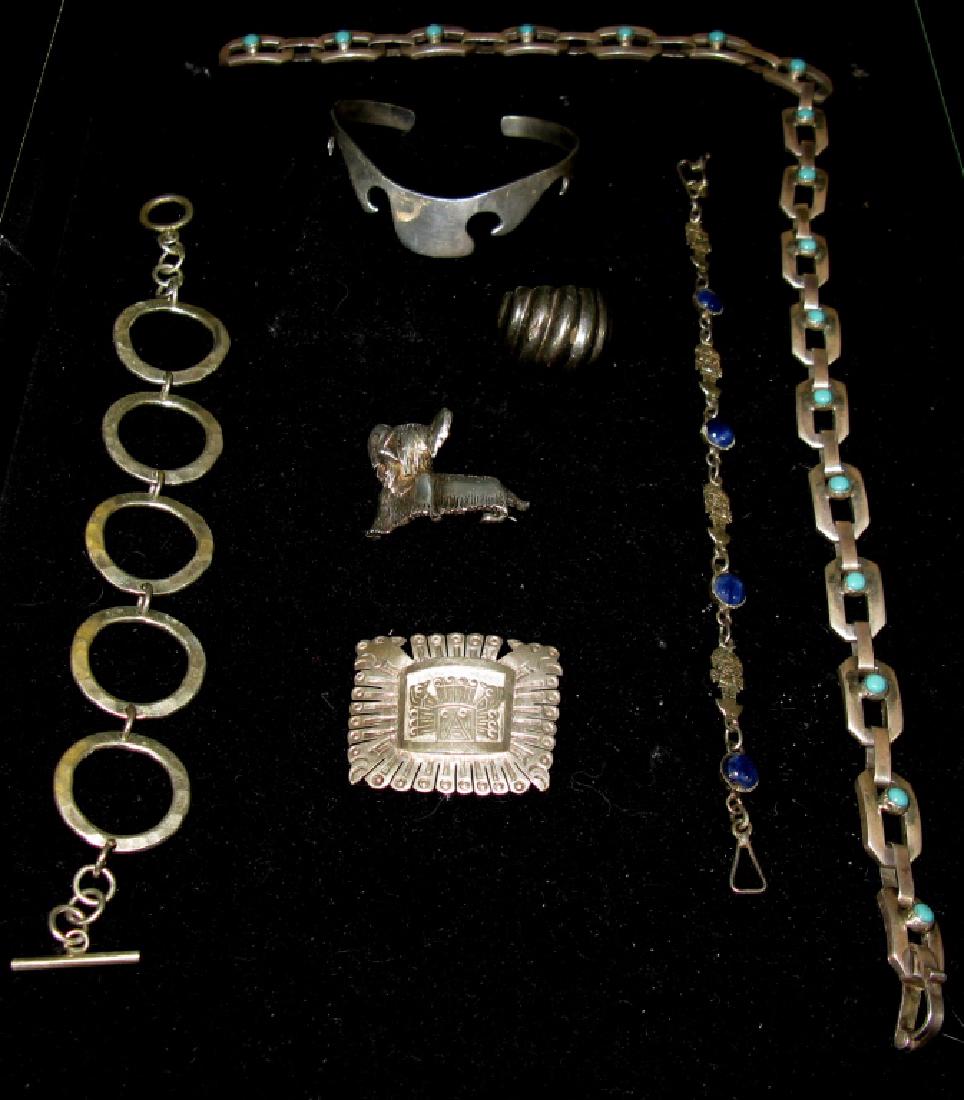 TAXCO MEXICO STERLING SILVER .925 JEWELRY GROUP (1 of 6)