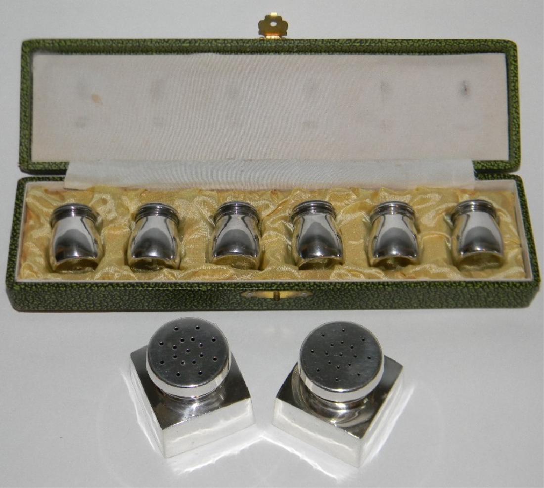 6 SALT AND PEPPER SHAKERS 950 STERLING SILVER (1 of 8)
