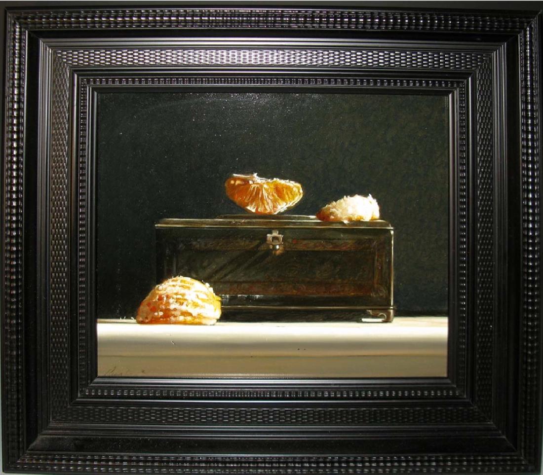 LARRY PRESTON STILL LIFE OIL PAINTING CITRUS (1 of 9)