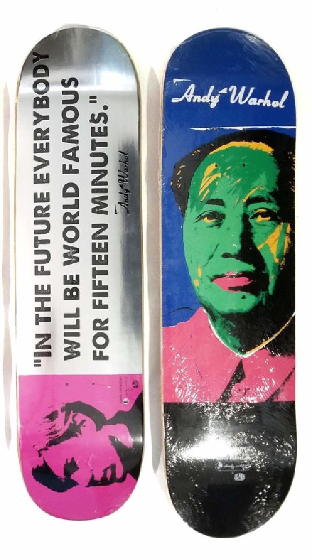 AFTER WARHOL AND CHAIRMAN MAO SKATEBOARD DECKS (1 of 4)