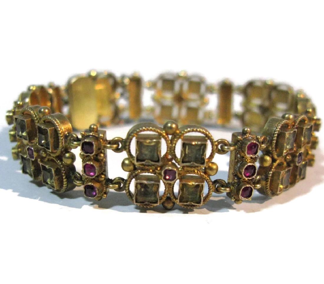 18K GOLD ETRUSCAN REVIVAL BRACELET (1 of 5)