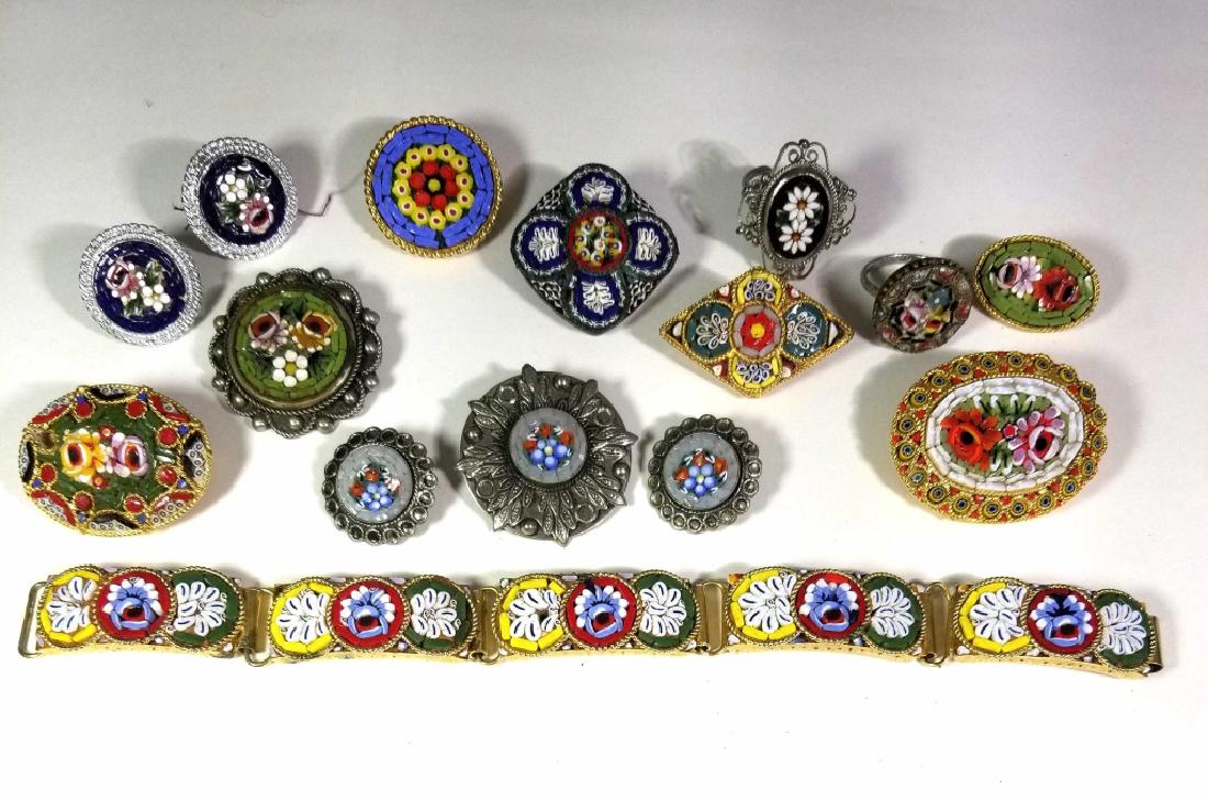 COLLECTION ITALIAN MICRO MOSAIC JEWELRY & PLATINUM (1 of 5)