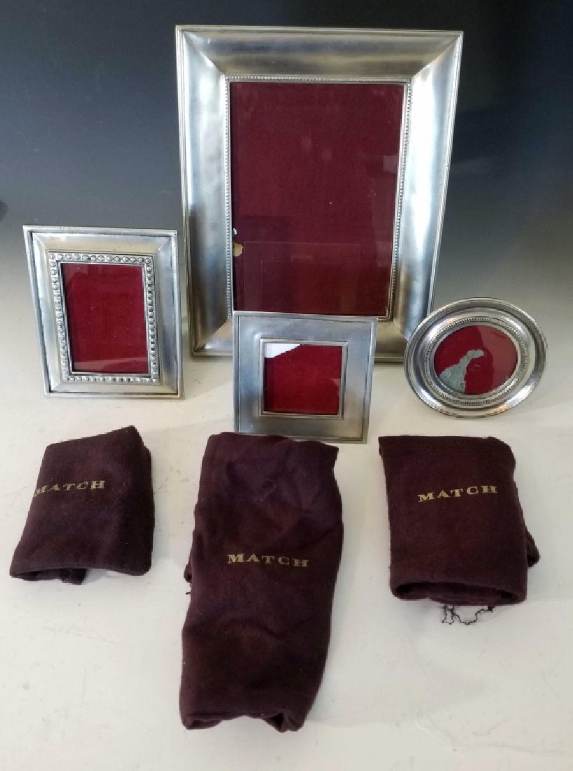 COLLECTION MATCH ITALIAN PEWTER PICTURE FRAMES (1 of 3)