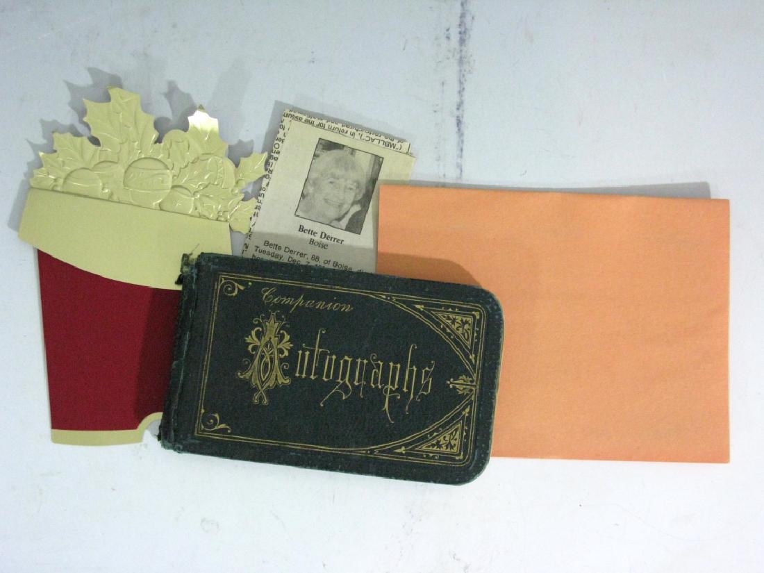 19th C AUTOGRAPH BOOK FASCIMILIE: LINCOLN, EMERSON (1 of 11)